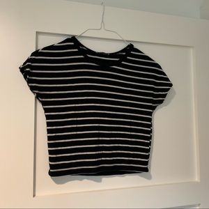 Cropped striped Zara shirt